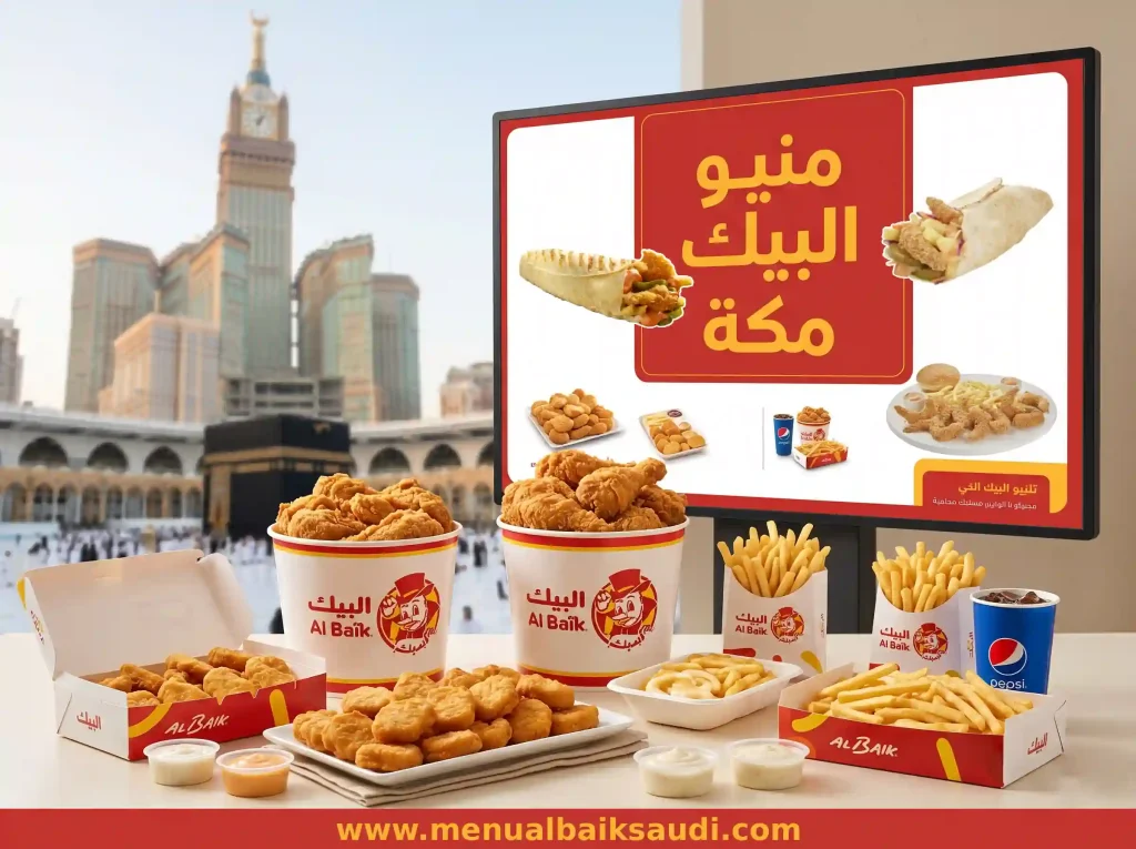منيو البيك مكة