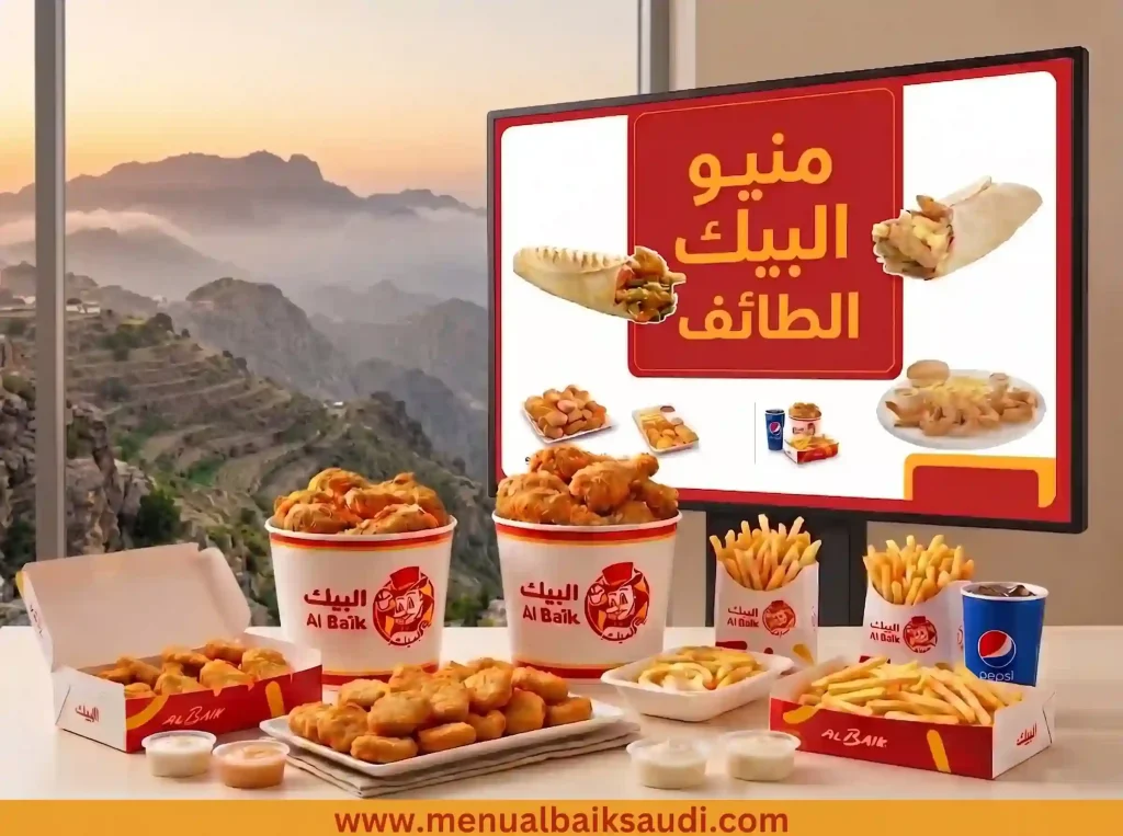 منيو البيك الطائف