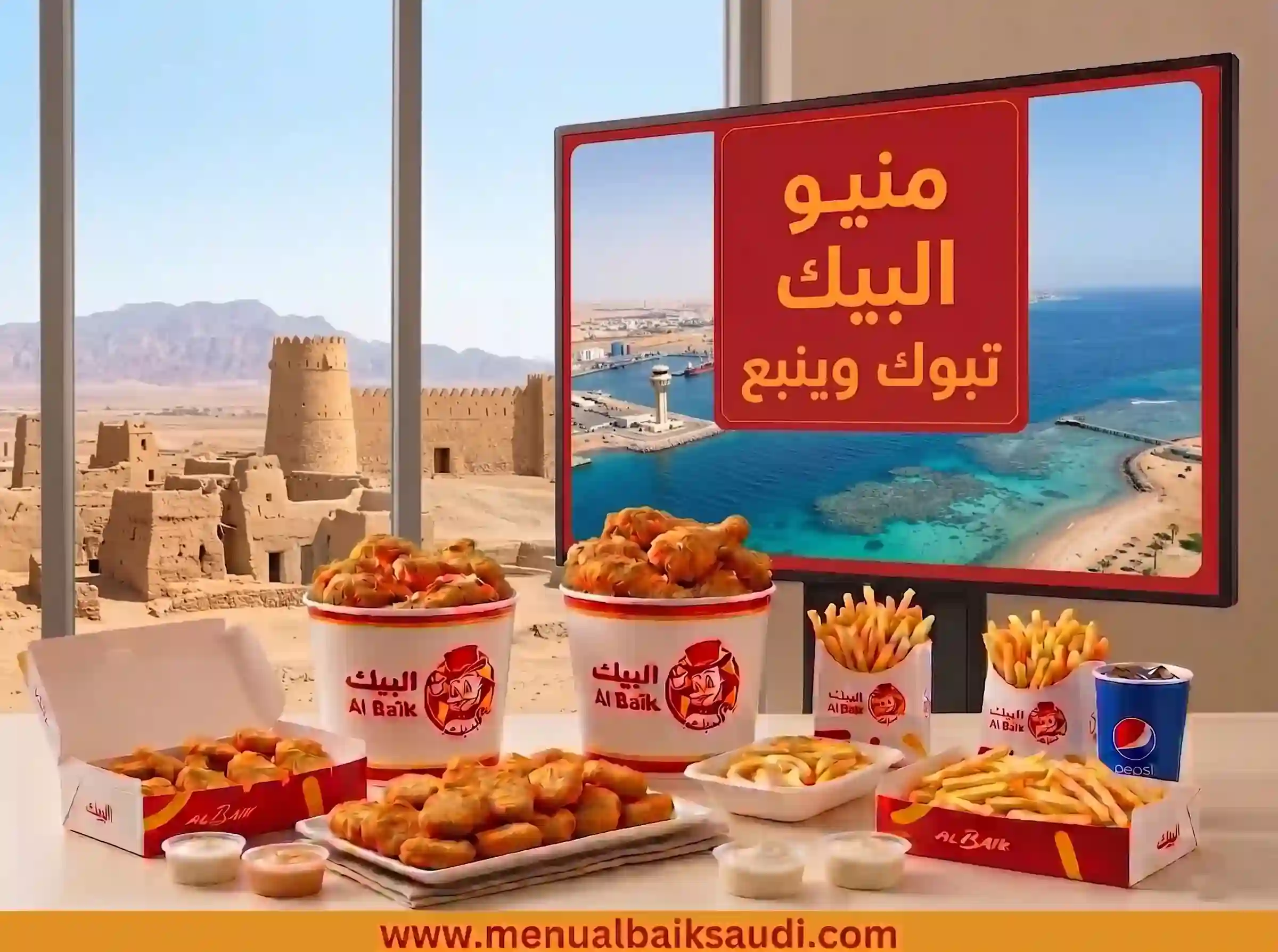 منيو البيك تبوك ويانبع